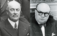 Foreign Affairs Minister Paul-Henri Spaak and Prime Minister Hubert
Pierlot